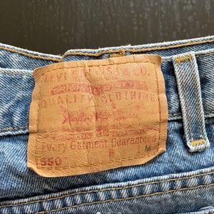 Vintage Levi 550 cutoffs
